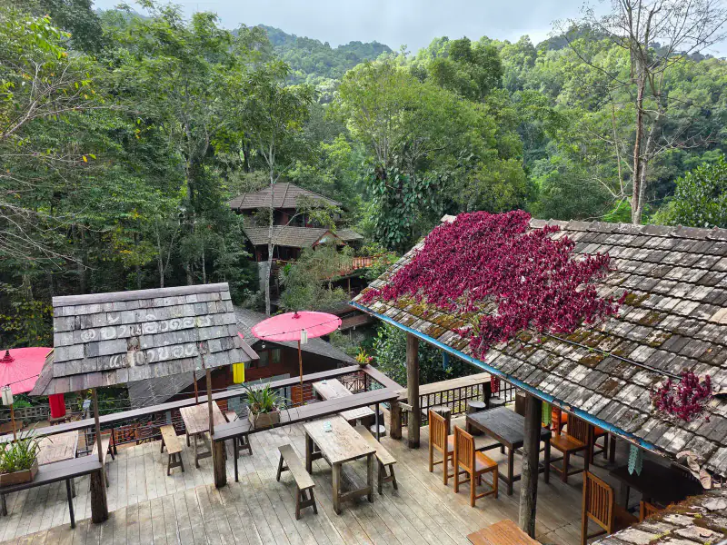 ท้องฟ้ากว้างยามเย็น — หมู่บ้านแม่กำปอง Mae Kampong Village เชียงใหม่ ประเทศไทย